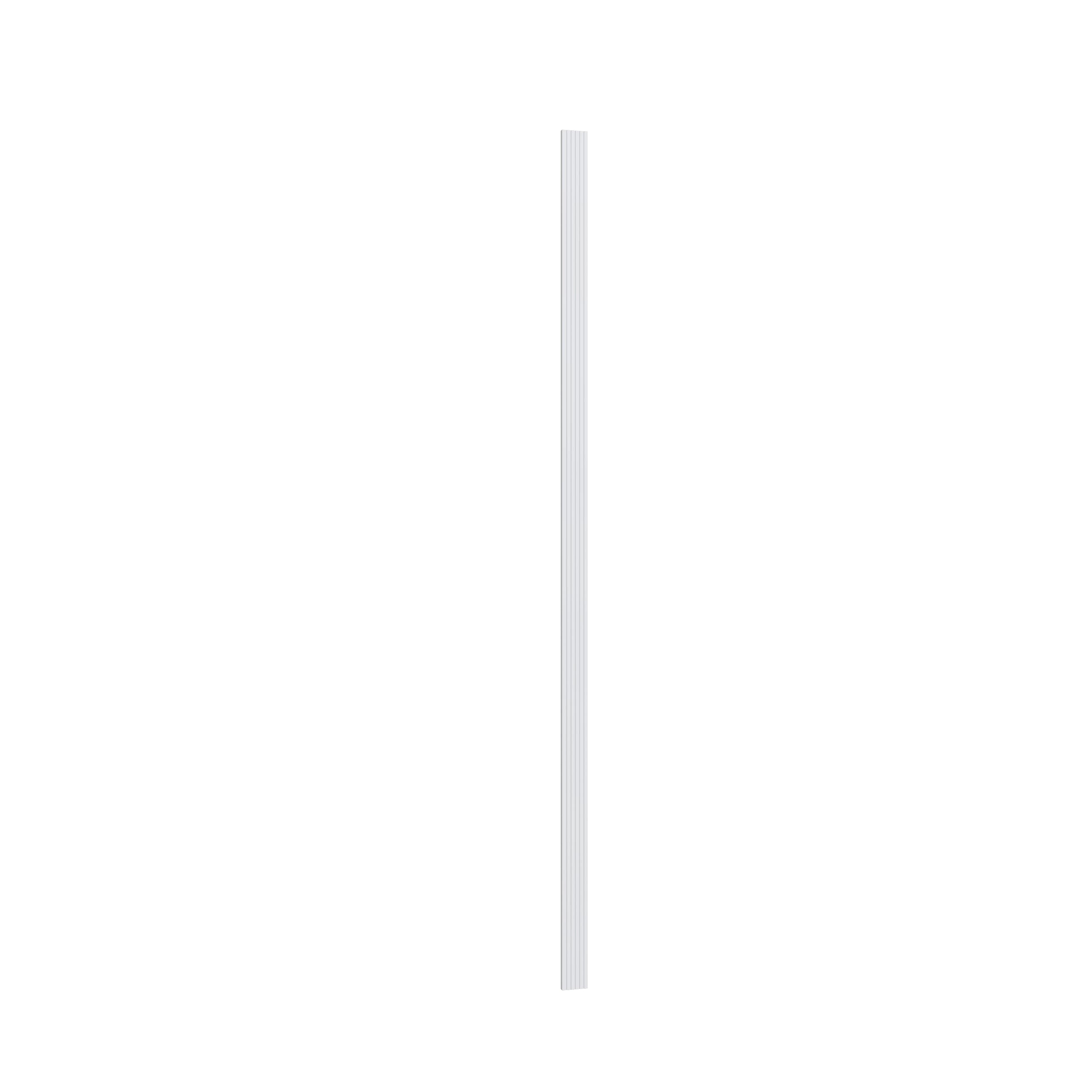 KCD Essential White Fluted Filler - 3" W x 96" H - product photo