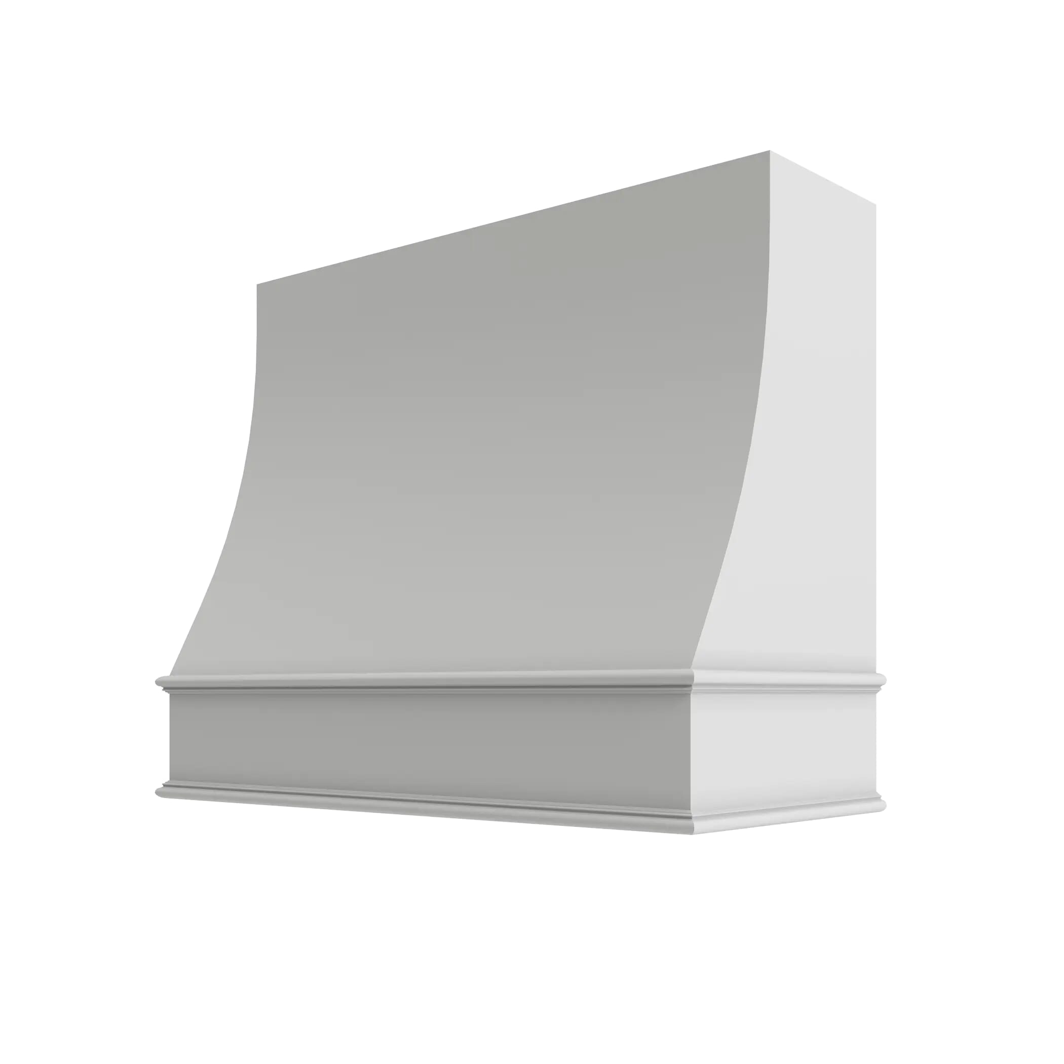KCD Essential White Sloped Hood Classic Trim - 48" W x 30" H - product photo