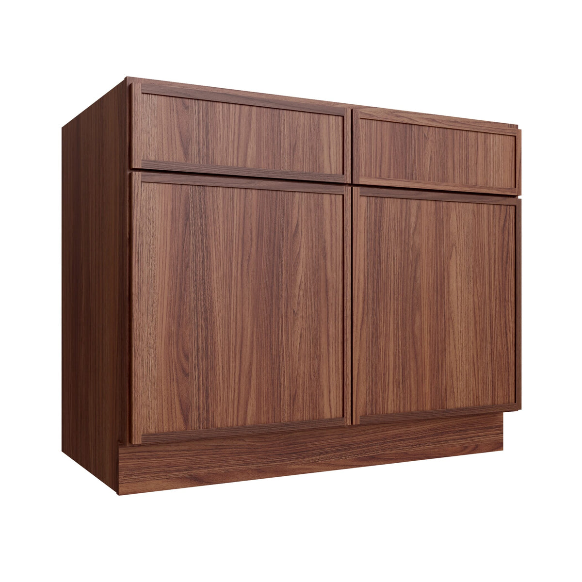 KCD Oslo Classic Walnut Double Door Standard Base Cabinet - 42" W - product photo