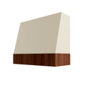 KCD Brooklyn Pearl Angled Hood with Walnut Band - 30" W x 30" H - product photo