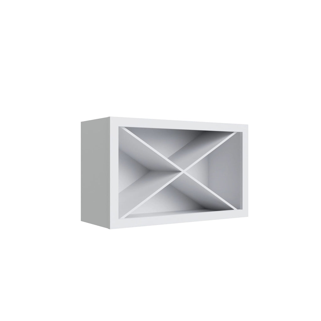 KCD Shaker Designer White Wine Rack - 30" W x 18" H x 12" D - product photo