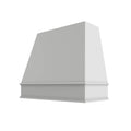 KCD Essential White Tapered Hood Classic Trim - 48" W x 30" H - product photo