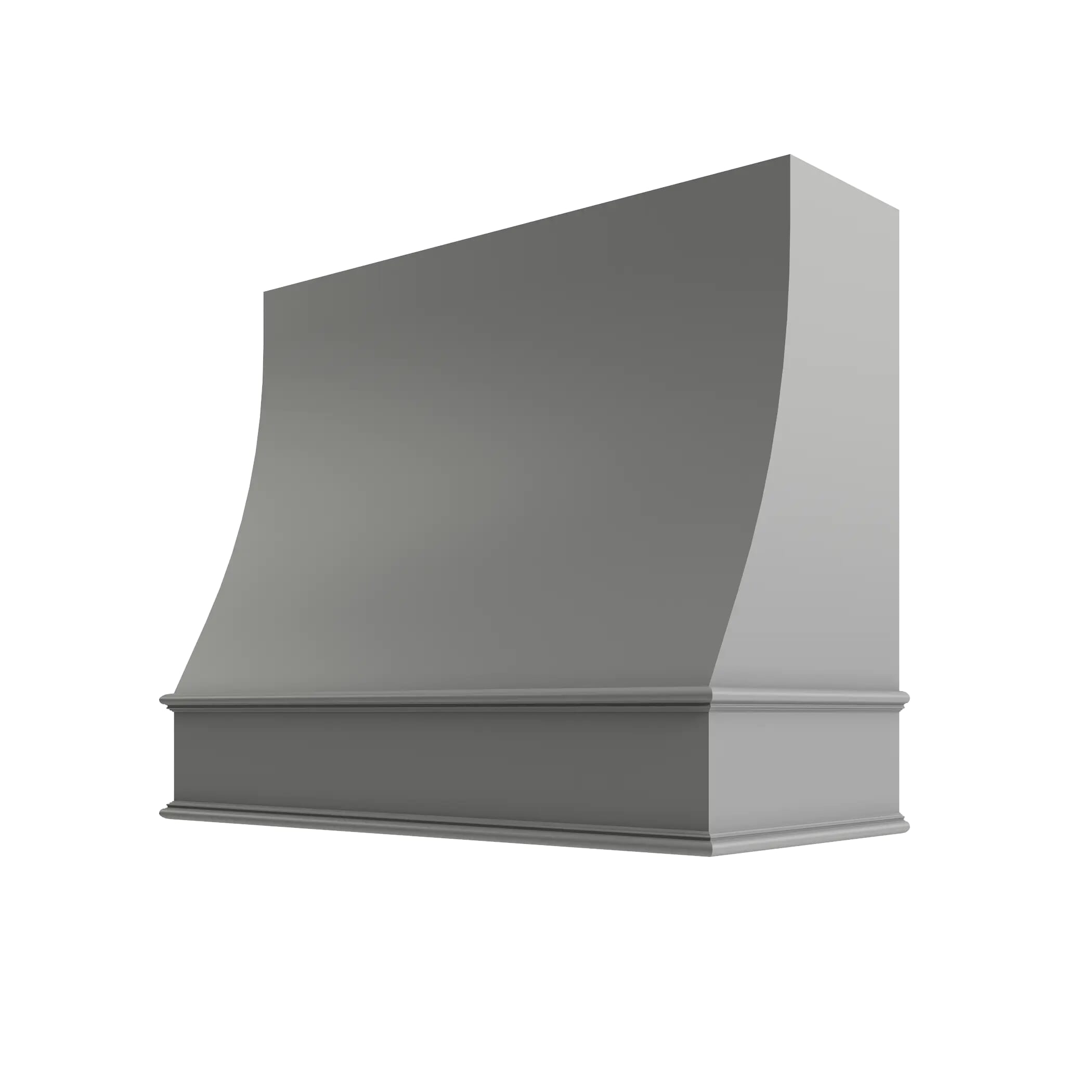 KCD Essential Gray Sloped Hood Classic Trim - 30" W x 30" H - product photo