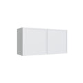 KCD Oslo White Double Door Wall Cabinet - 36" W x 18" H - product photo