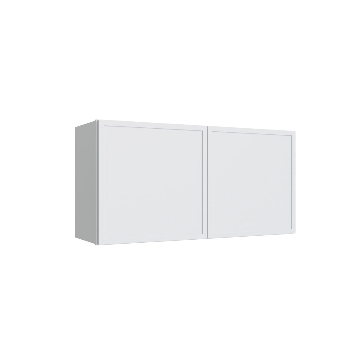 KCD Oslo White Double Door Wall Cabinet - 36" W x 18" H - product photo