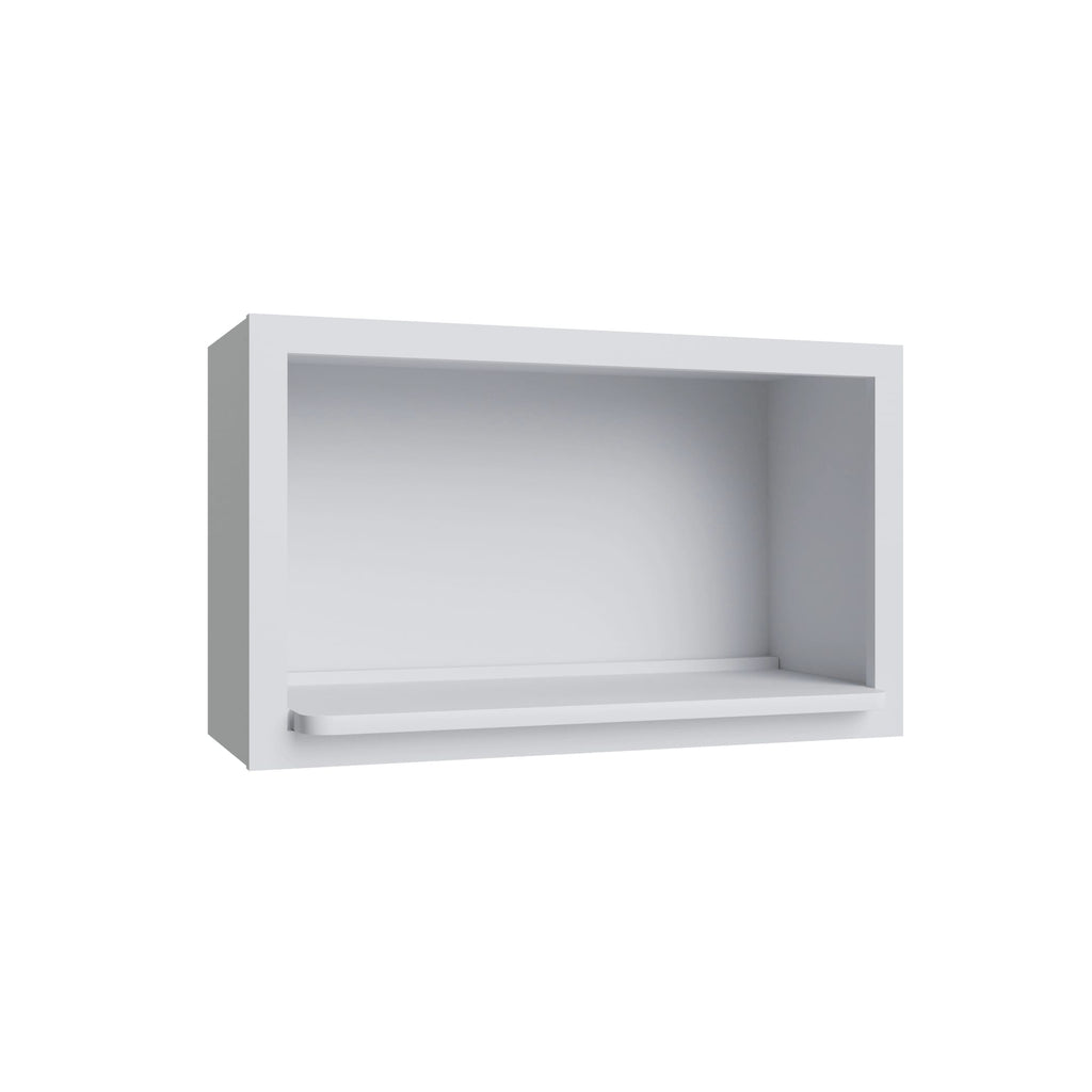 KCD Brooklyn Bright White Microwave Wall Cabinet 18Hx30Wx12D - product photo