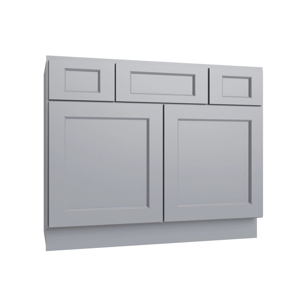 KCD Brooklyn Modern Gray Vanity Sink Base - 42" W - product photo