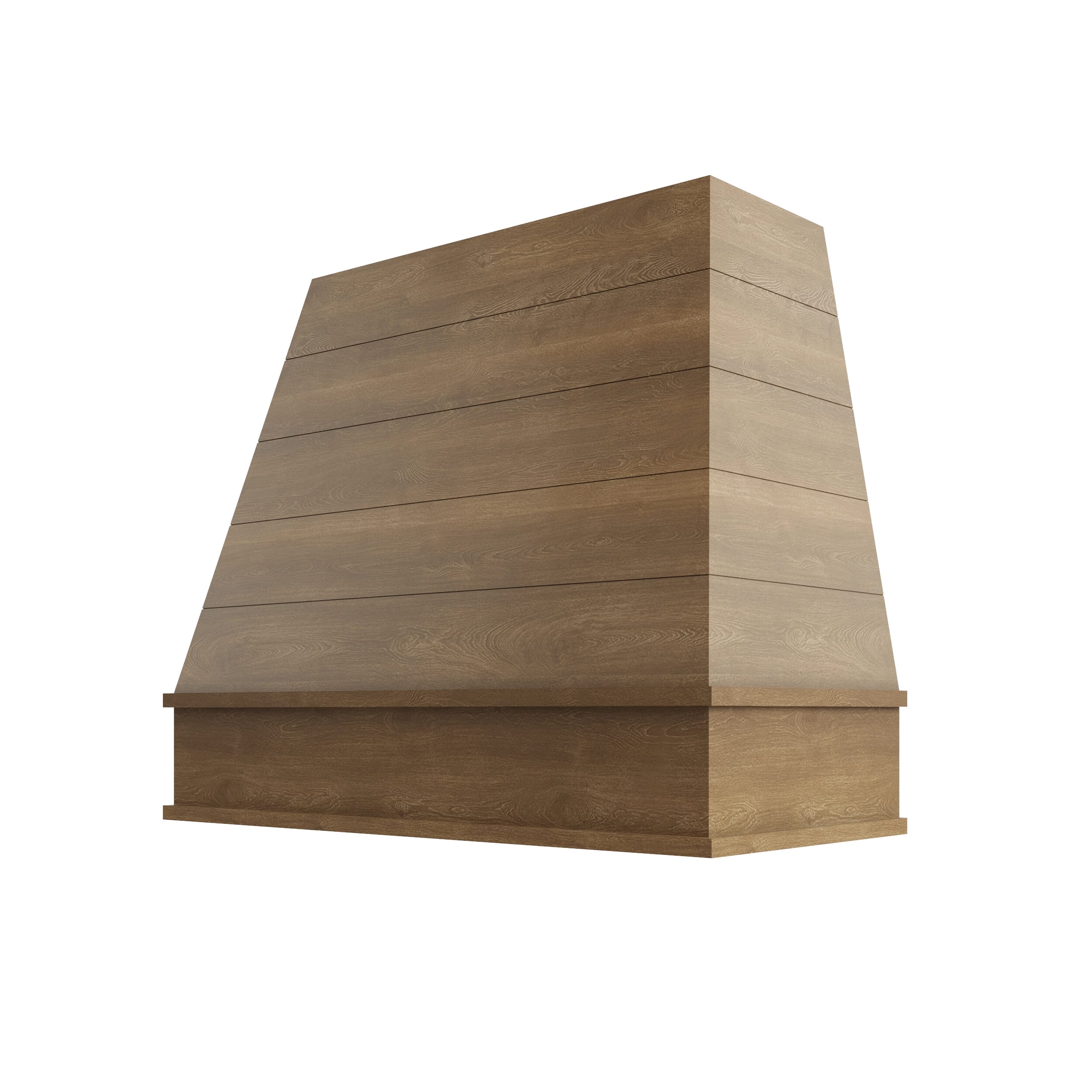KCD Brooklyn Fawn Tapered with Shiplap Hood Block Trim - 30" W x 36" H - product photo