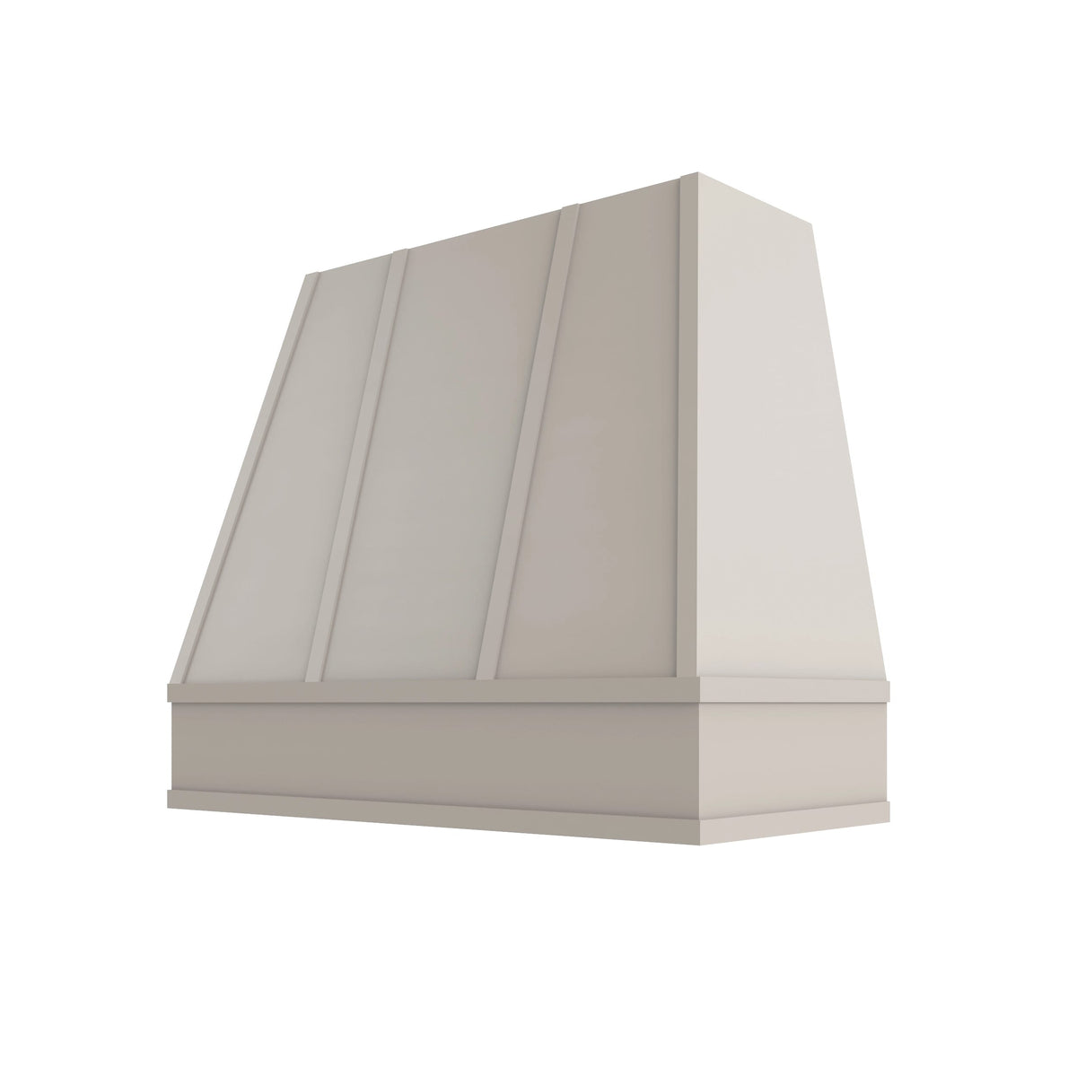 KCD Shaker Sand Tapered Hood with Strapping Flat Trim - 42" W x 48" H - product photo
