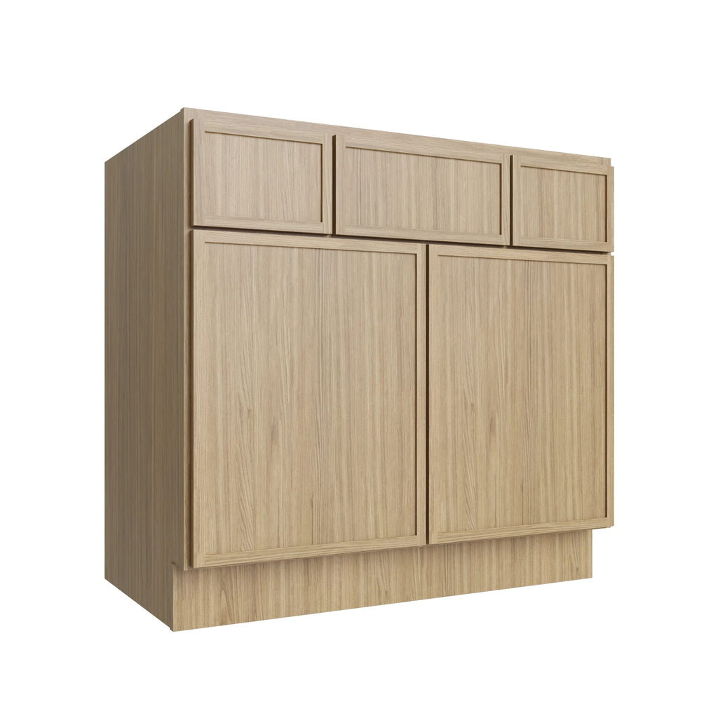 KCD Oslo Oak Vanity Sink Base - 36" W - product photo