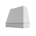 KCD Essential White Tapered with Shiplap Hood Block Trim - 42" W x 48" H - product photo