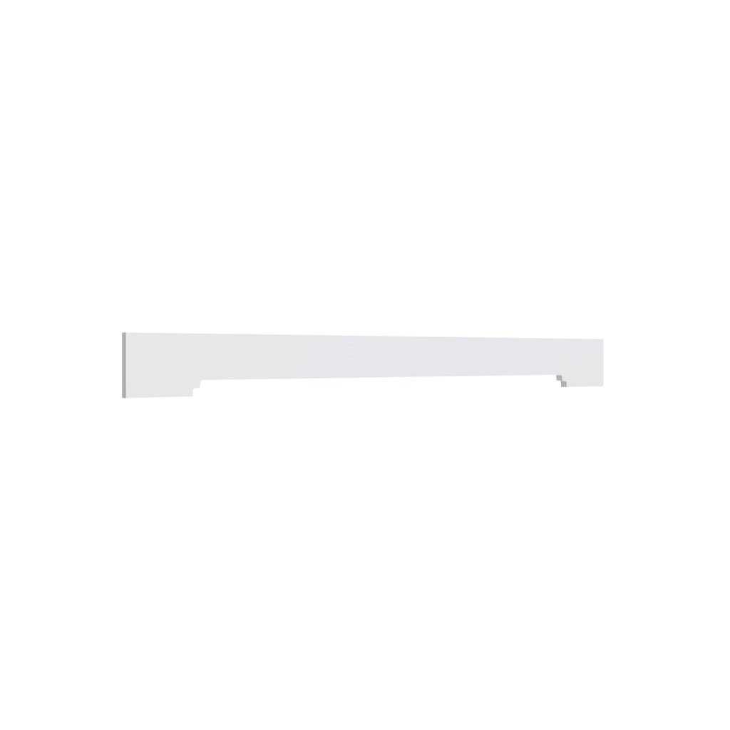 KCD Shaker Designer White Furniture Valance - 37" W - product photo