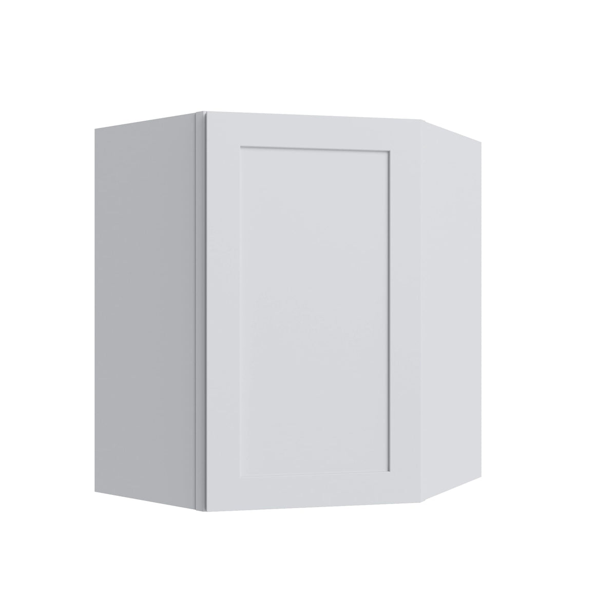 KCD Shaker Designer White Corner Wall Cabinet - 24" W x 36" H - product photo