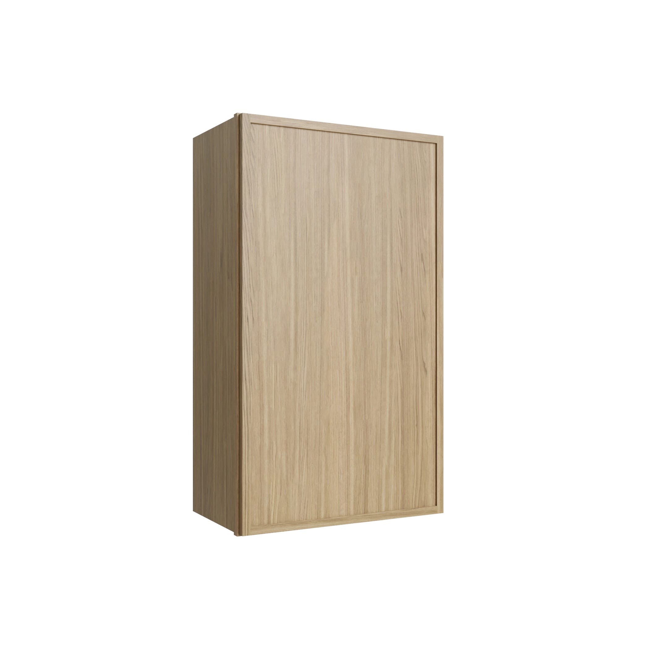 KCD Oslo Oak Single Door Wall Cabinet - 18" W x 36" H - product photo