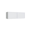 KCD Oslo White Double Door Wall Cabinet - 33" W x 12" H - product photo
