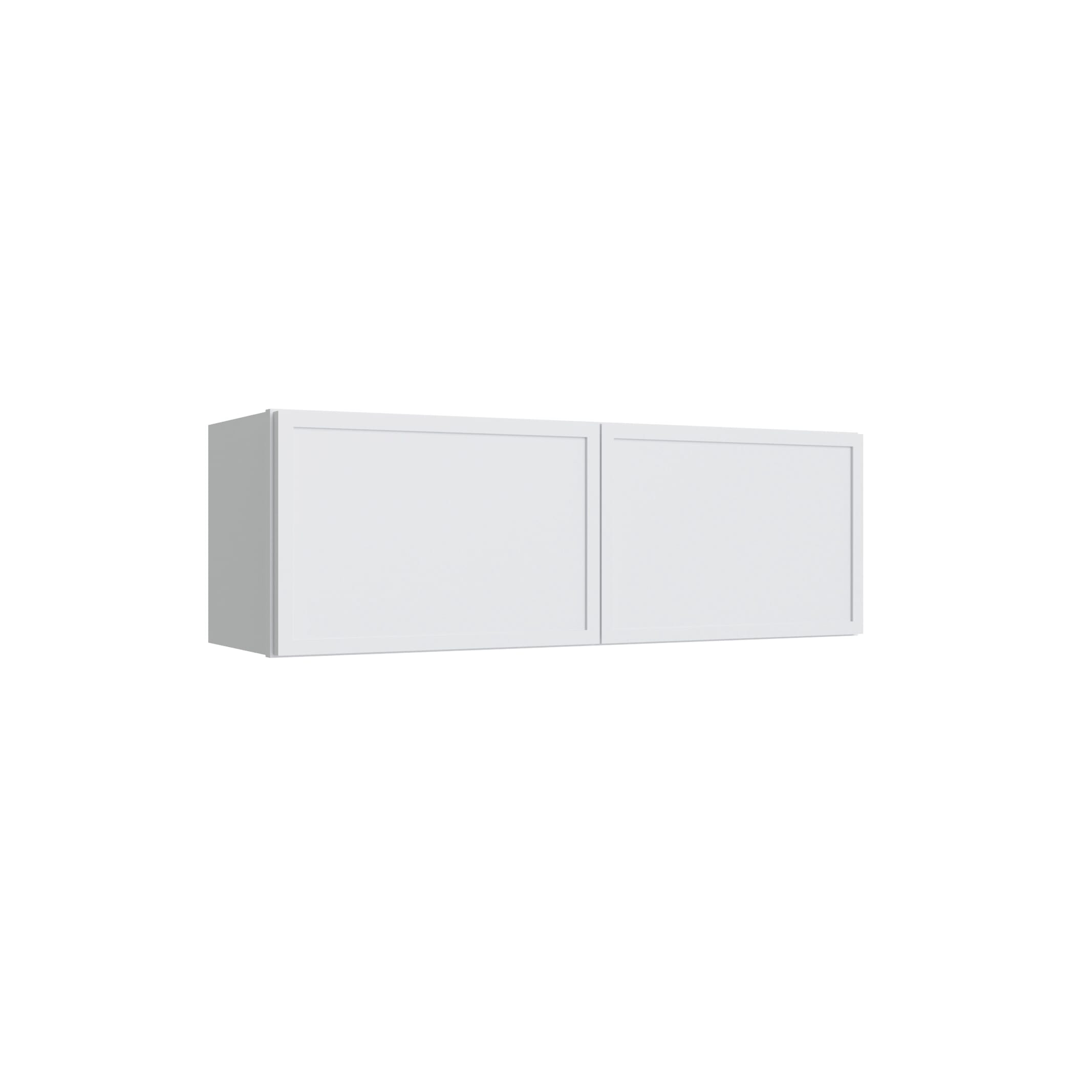KCD Oslo White Double Door Wall Cabinet - 33" W x 12" H - product photo