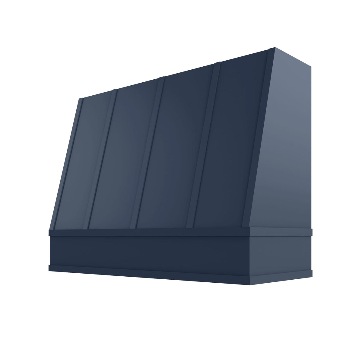 KCD Brooklyn Midnight Angled Hood with Strapping Flat Trim - 48" W x 30" H - product photo