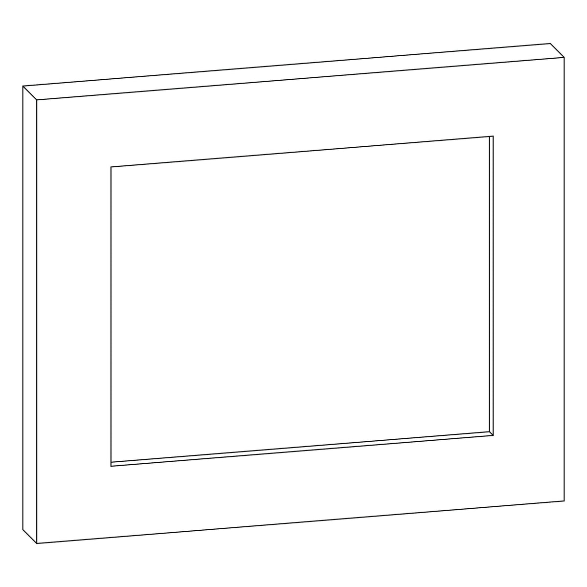 KCD Brooklyn Pearl Sample Door - 15" W x 15" H - line drawing
