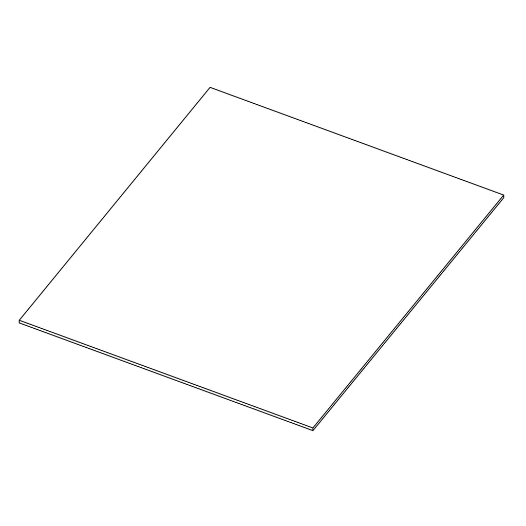 KCD KCD Accessories Natural Corner Sink Front Floor 48" x 48" - line drawing