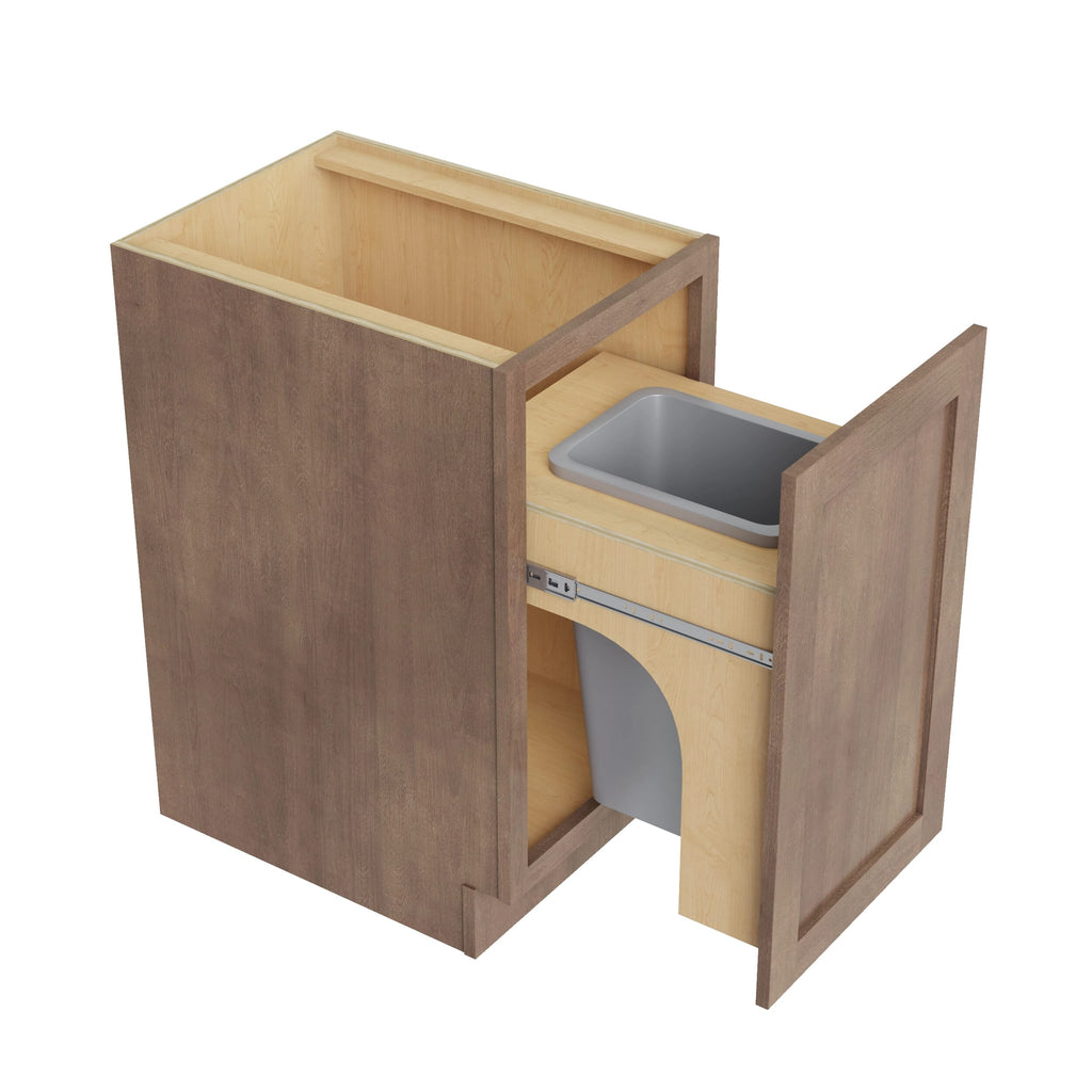 KCD Shaker Kodiak Trash Can Base w/ Full Ht Door - 18" W w/ 1 Can - product photo