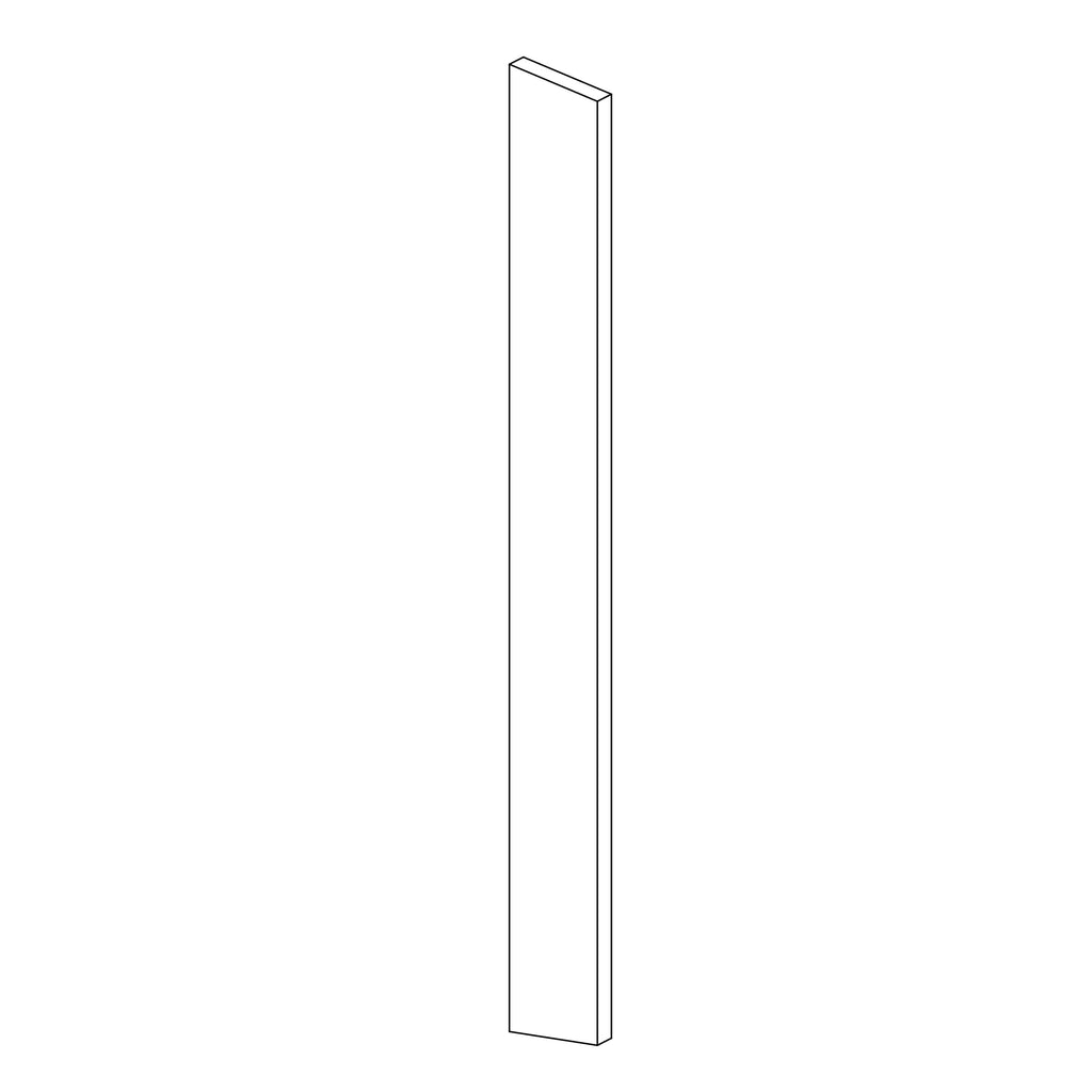 KCD Oslo White Overlay Filler - 5.5” W x 28.75” H - line drawing