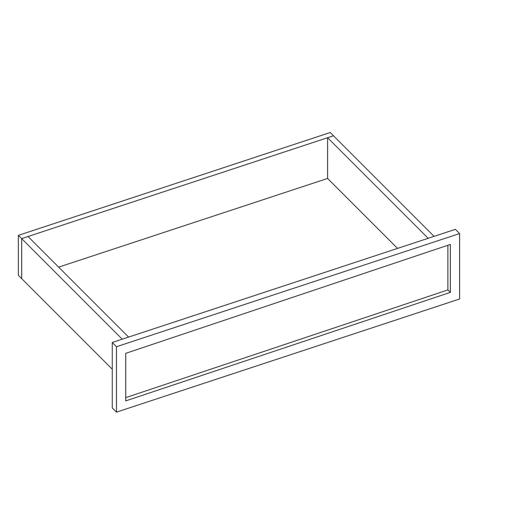 KCD Oslo White Oven Cabinet Drawer - line drawing