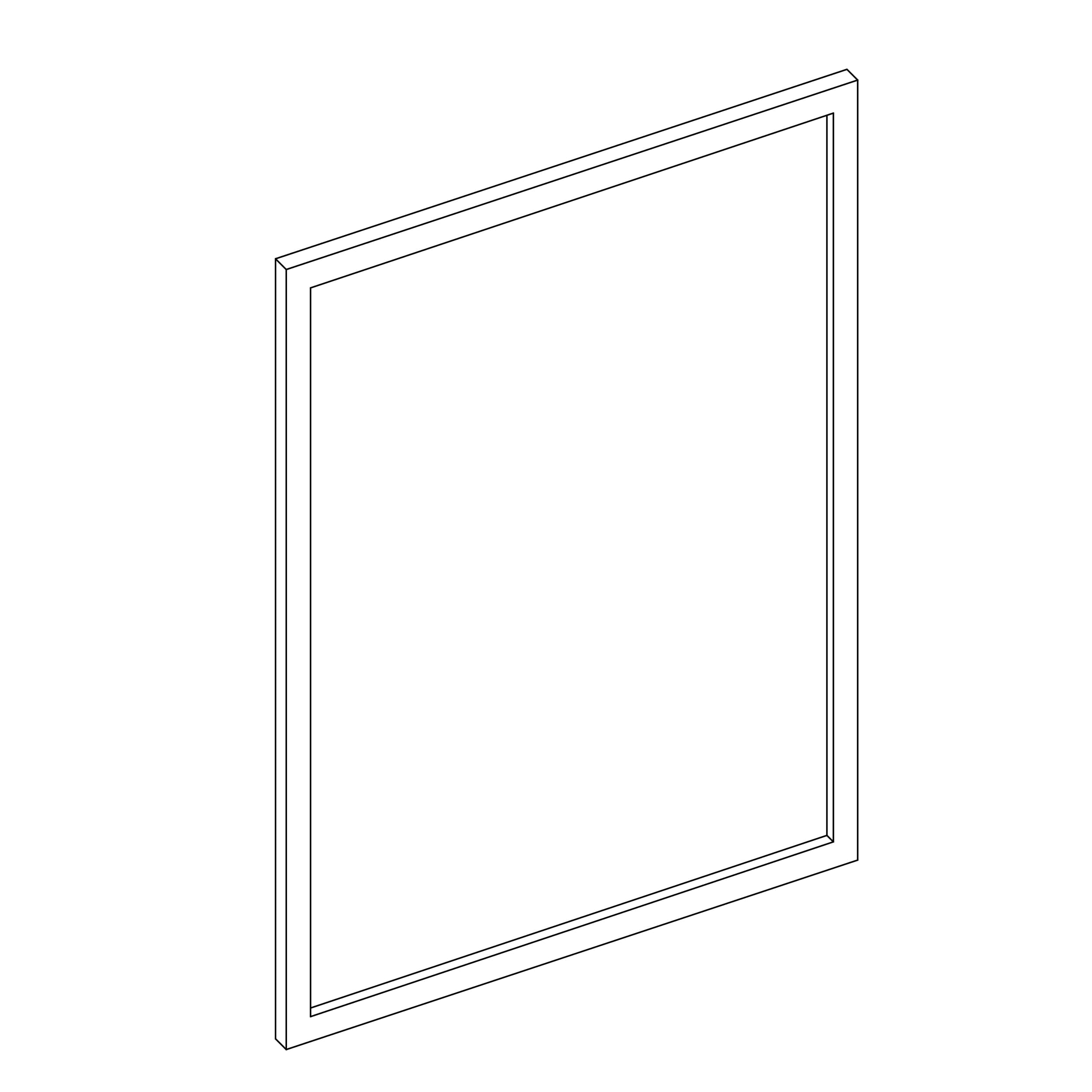 KCD Oslo Oak Decorative Wall Panel - 24" W x 30" H - line drawing