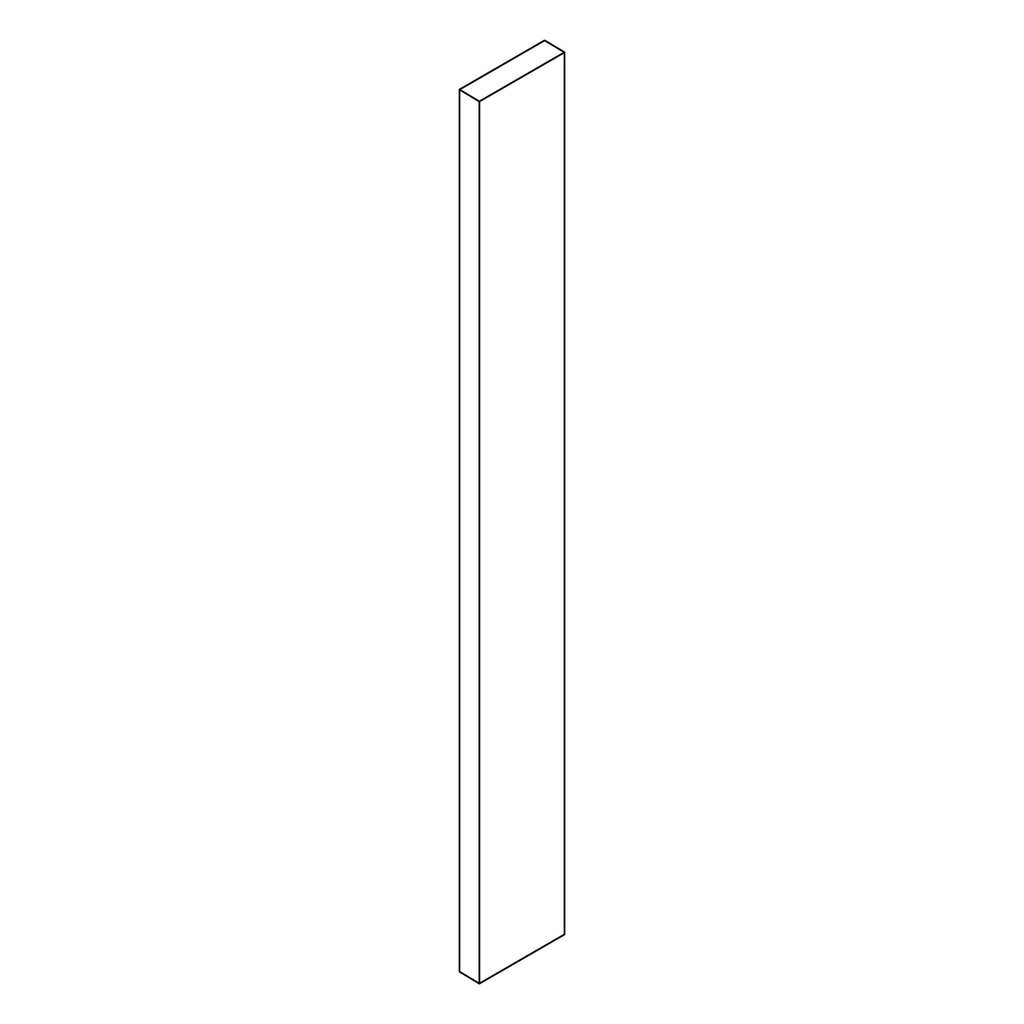KCD Essential White Filler - 6" W x 96" H - line drawing