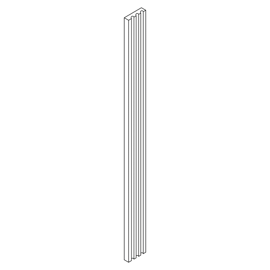 KCD Brooklyn Fawn Fluted Filler - 3" W x 96" H - line drawing