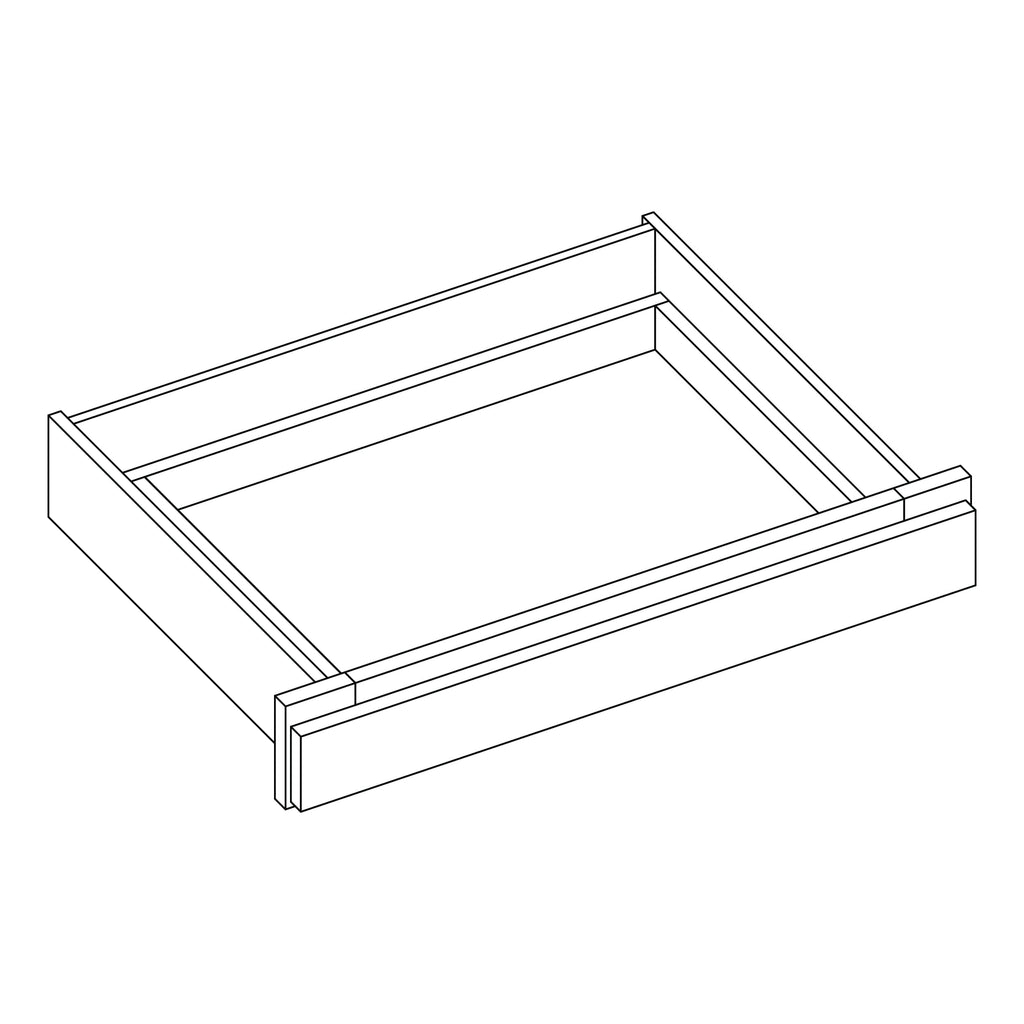 KCD Brooklyn Slate Vanity Drawer - 24" W - line drawing