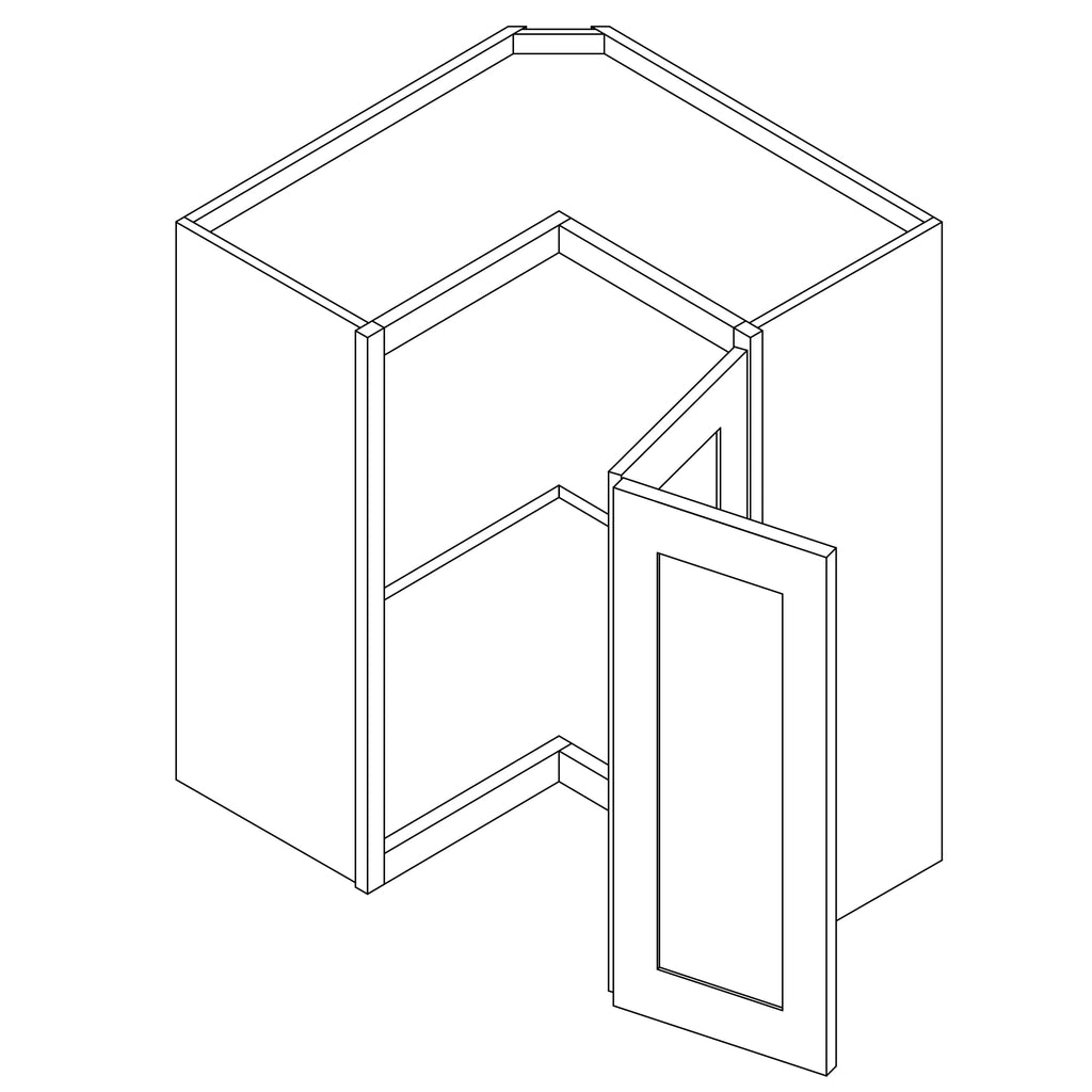 KCD Brooklyn Slate Wall Easy Reach 24"W x 36"H X 12"D - line drawing