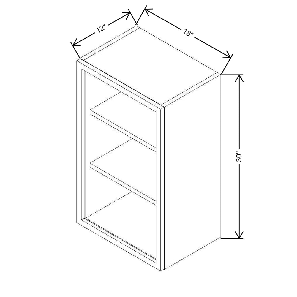 CNC Classic Broadway Chestnut 18" W X 30" H Aluminum Frame Glass Door Cabinet - Vertical