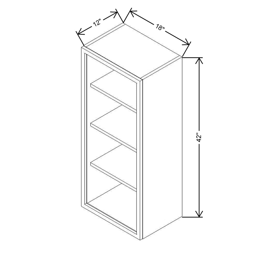 CNC Classic Broadway Cobalt 18" W X 42" H Aluminum Frame Glass Door Cabinet - Vertical