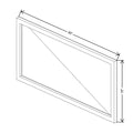 CNC Classic Versailles White 30" W X 15" H Aluminum Frame Glass Door - Horizontal