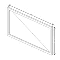 CNC Classic Milano Autumn 36" W X 18" H Aluminum Frame Glass Door - Horizontal