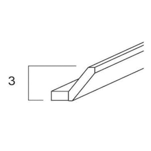 ACM8-S - Assembled Unfinished Shaker - ANGLE CROWN MOLDING 3 1/4" X 96"