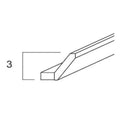 ACM8-S - Assembled Cream White Shaker - ANGLE CROWN MOLDING 3 1/4" X 96"