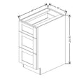 Fabuwood Allure Galaxy Seaside Pine 15" W x 32 1/2" H x 24" D ADA Drawer Base Cabinet