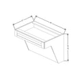 Fabuwood Allure Galaxy Biscuit 33" W x 32 1/2" H x 24" D ADA Wall Hung Vanity Sink Base Cabinet