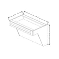 Fabuwood Allure Galaxy Seaside Pine 36" W x 32 1/2" H x 24" D ADA Wall Hung Vanity Sink Base Cabinet