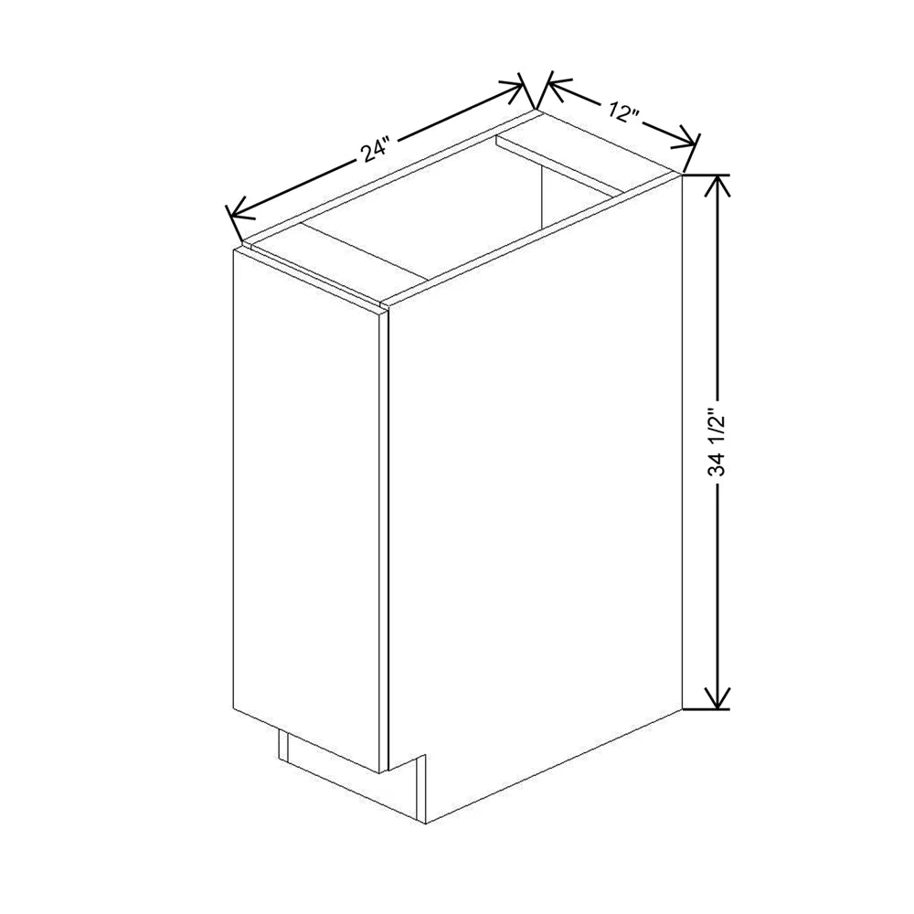 CNC Concord Park Avenue Ocean 12" W Full Height Single Door Base Cabinet