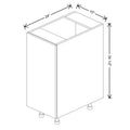 Fabuwood Illume Catalina Woodline 3 15" W X 34 1/2" H X 24" D Full Height Single Door Base Cabinet