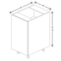 Fabuwood Illume Catalina Ida 2 18" W X 34 1/2" H X 24" D Full Height Single Door Base Cabinet
