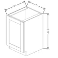 Fabuwood Allure Galaxy Seaside Pine 21" W X 34 1/2" H X 24" D Full Height Single Door Base Cabinet
