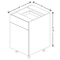 Fabuwood Illume Tuscany Nocce 3 21" W x 34 1/2" H x 24" D Single Door Base Cabinet
