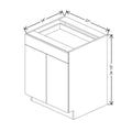 CNC Luxor Harvest 27" W 1 Drawer Double Door Base Cabinet W/ 1 Pullout Shelf