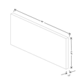 Fabuwood Allure Luna Natural Oak 96"W Base Molding