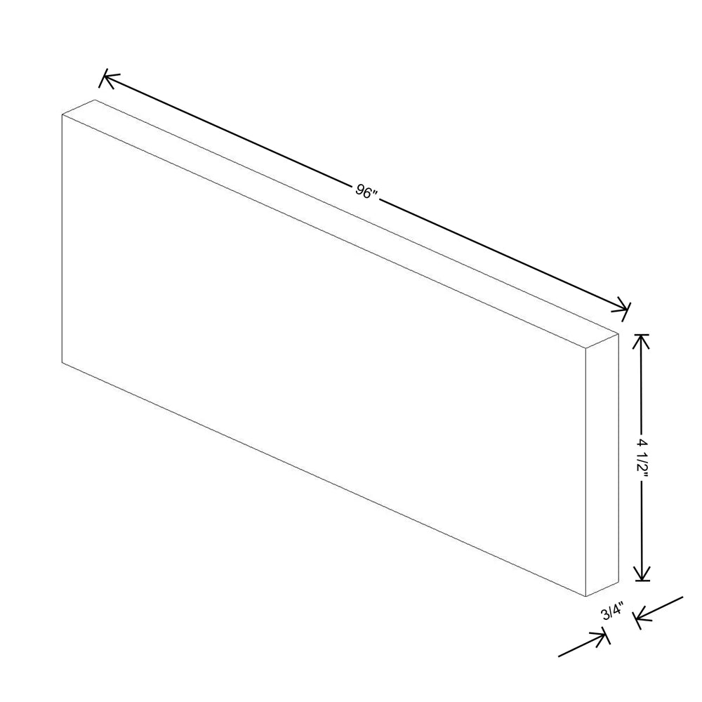 Fabuwood Illume Catalina Rosales 2 96" W X 4 1/2" H X 3/4" D Base Board Molding