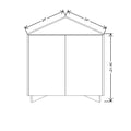 CNC Classic Milano Polar White 24" W Straight Base End Cabinet