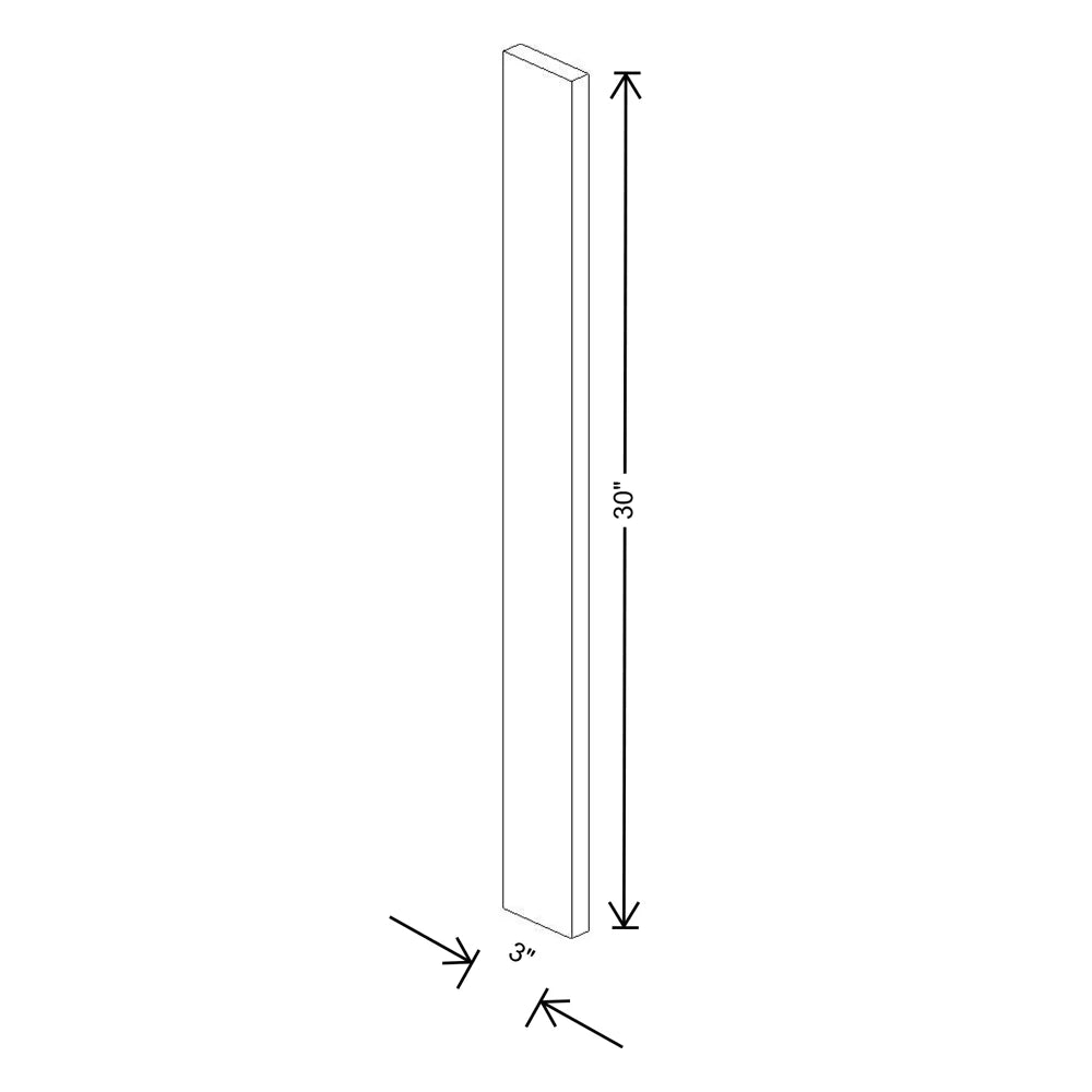 Fabuwood Illume Catalina Woodline 4 3" W X 30" H Base Filler